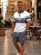🔥Men's Casual Polo Shorts Set