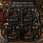 Personalized Biker Mug 3D Effect – Custom Name Motorcycle Gift for Riders & Motorcycle Lovers