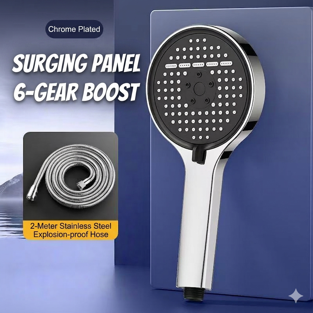✅ 30-Day Satisfaction Guarantee🚿High-Pressure Adjustable Rainfall Shower Head