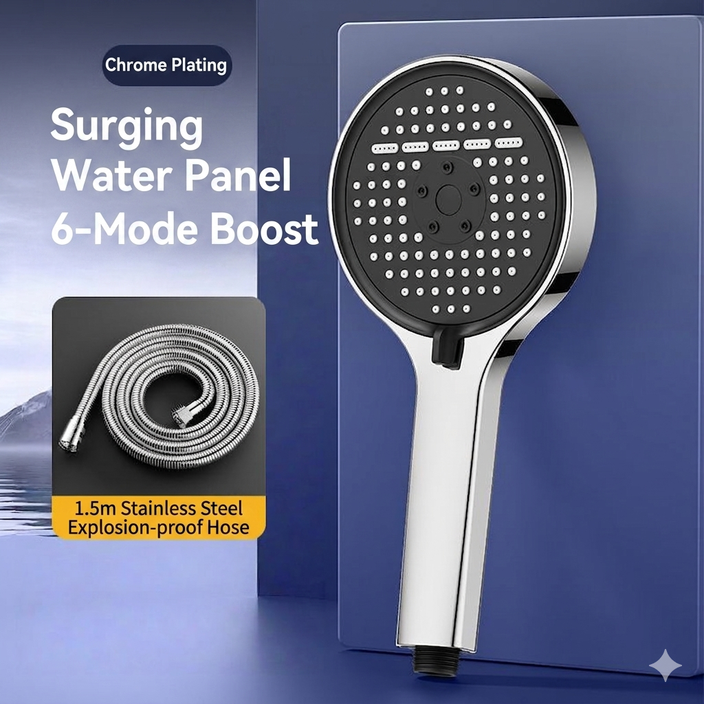 ✅ 30-Day Satisfaction Guarantee🚿High-Pressure Adjustable Rainfall Shower Head