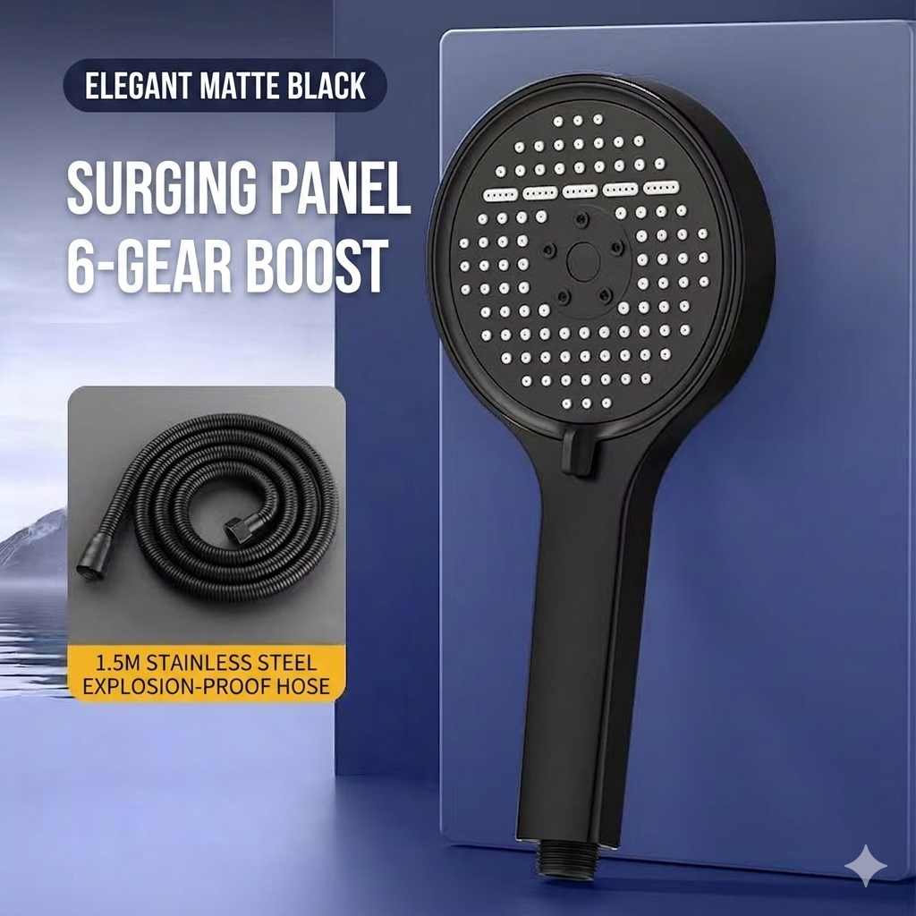 ✅ 30-Day Satisfaction Guarantee🚿High-Pressure Adjustable Rainfall Shower Head