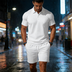 🔥 Offre Spéciale 50% | Ensemble Polo & Short Homme – Confort Estival & Style Décontracté