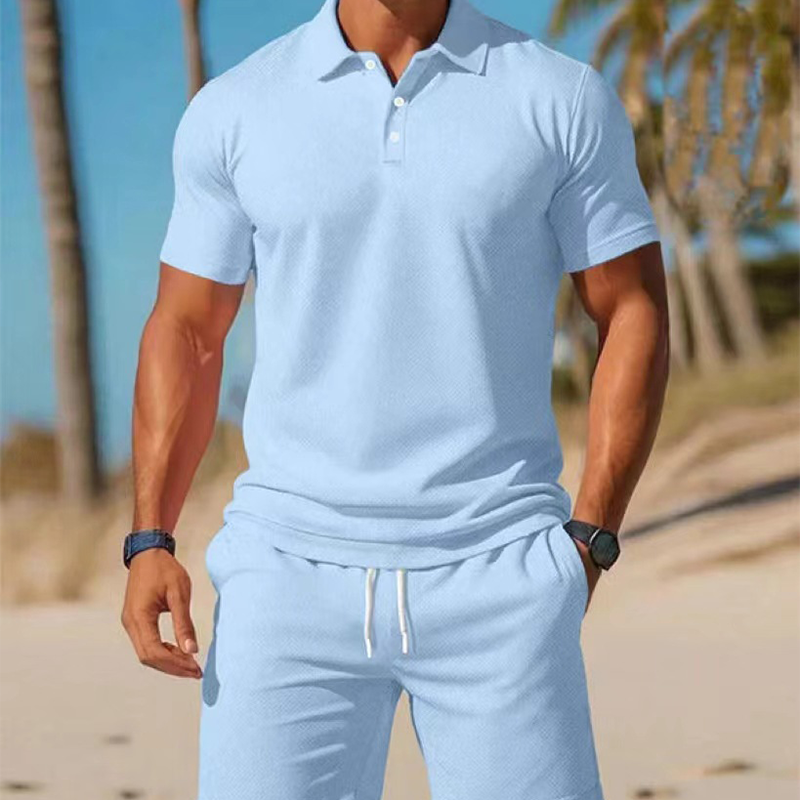 🔥 Offre Spéciale 50% | Ensemble Polo & Short Homme – Confort Estival & Style Décontracté