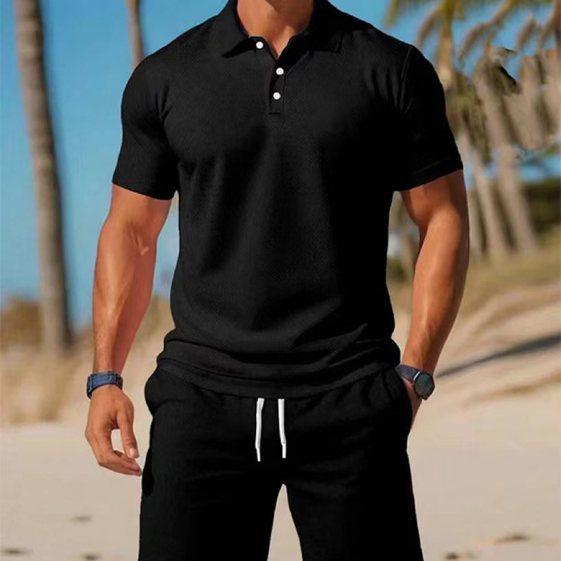 🔥 Offre Spéciale 50% | Ensemble Polo & Short Homme – Confort Estival & Style Décontracté