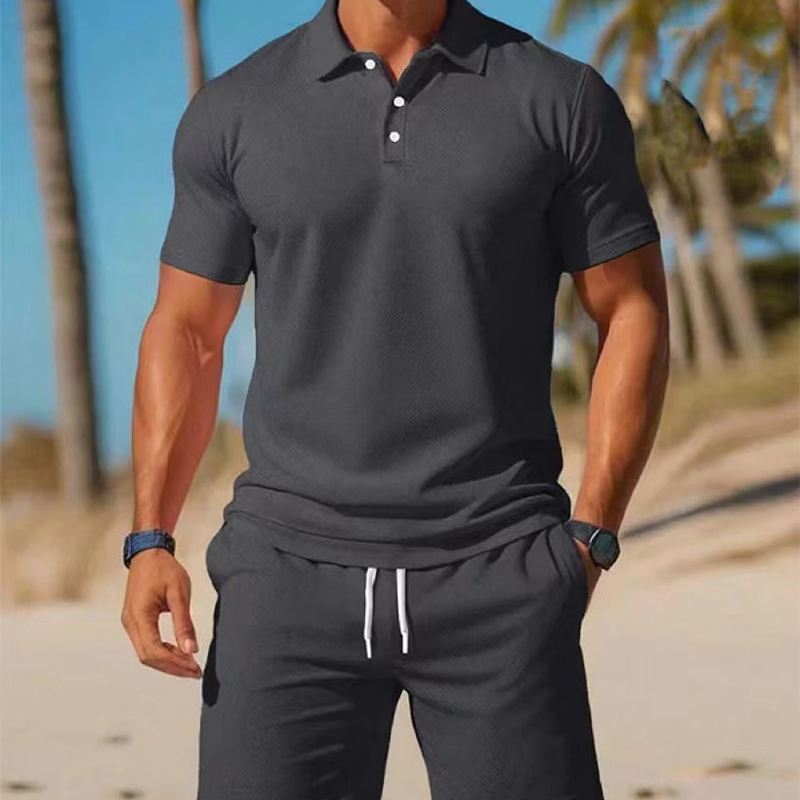 🔥 Offre Spéciale 50% | Ensemble Polo & Short Homme – Confort Estival & Style Décontracté